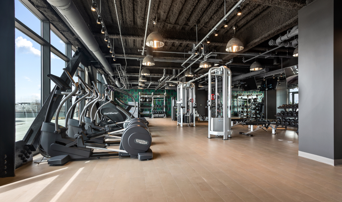 Modern apartment amenity at Logan Apartments in Logan Square Chicago with contemporary design