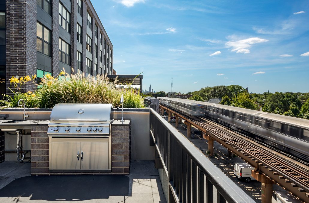 Modern apartment amenity at Logan Apartments in Logan Square Chicago with contemporary design