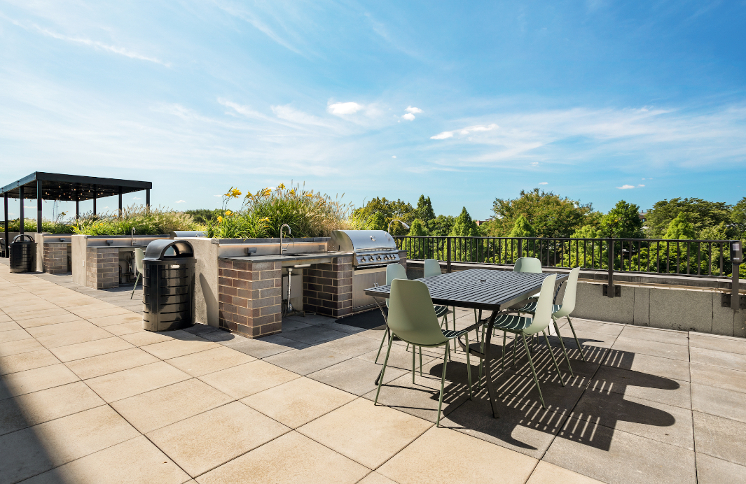 Modern apartment amenity at Logan Apartments in Logan Square Chicago with contemporary design
