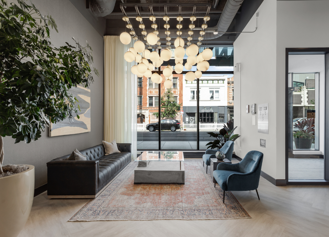 Modern apartment amenity at Logan Apartments in Logan Square Chicago with contemporary design