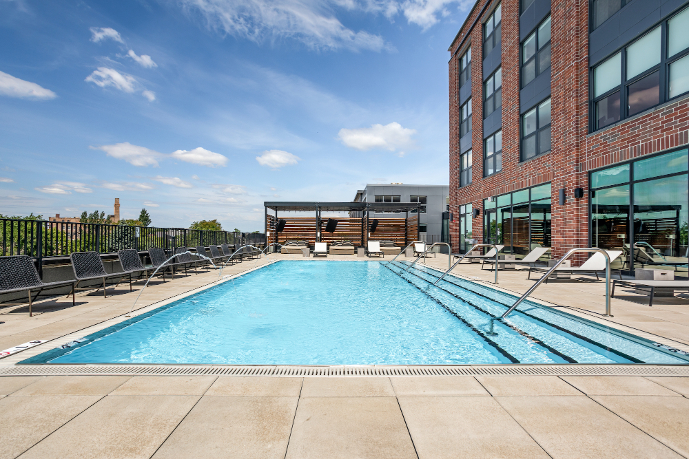 Modern apartment amenity at Logan Apartments in Logan Square Chicago with contemporary design