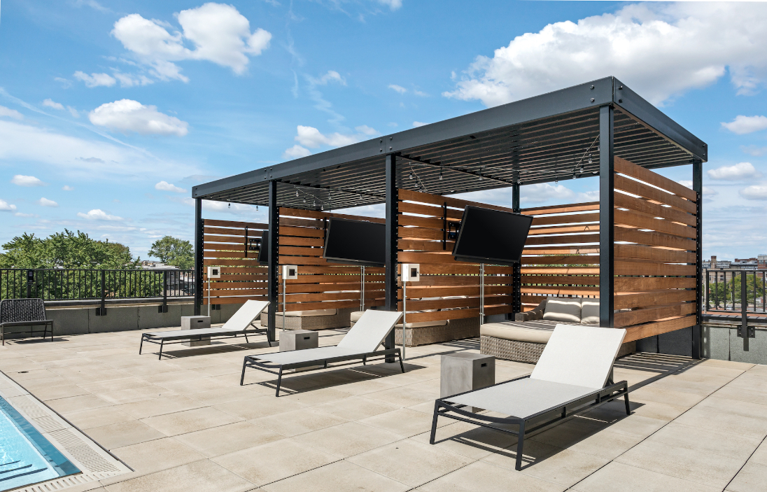 Modern apartment amenity at Logan Apartments in Logan Square Chicago with contemporary design