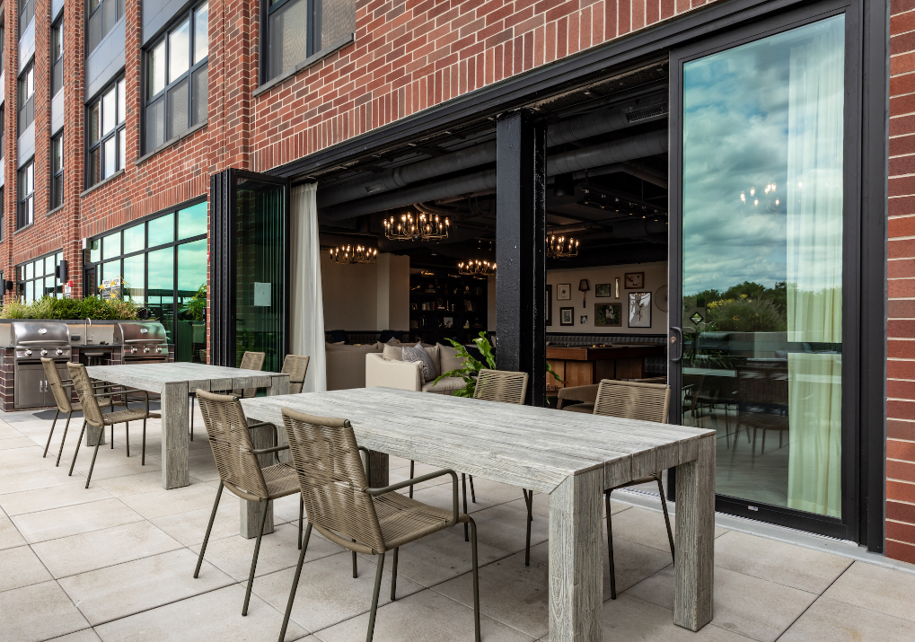 Modern apartment amenity at Logan Apartments in Logan Square Chicago with contemporary design