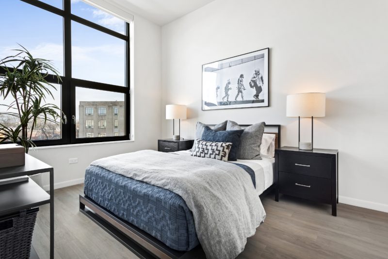 Modern apartment amenity at Logan Apartments in Logan Square Chicago with contemporary design