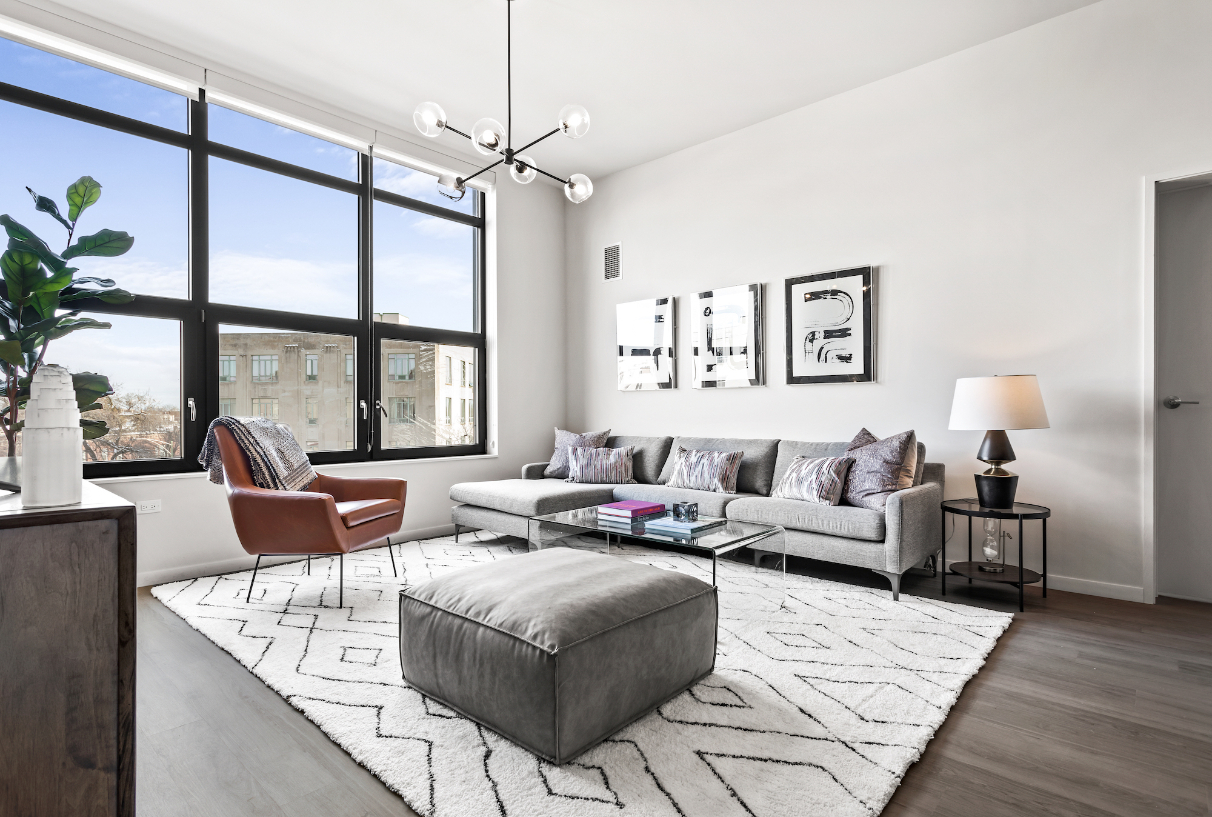 Modern apartment amenity at Logan Apartments in Logan Square Chicago with contemporary design