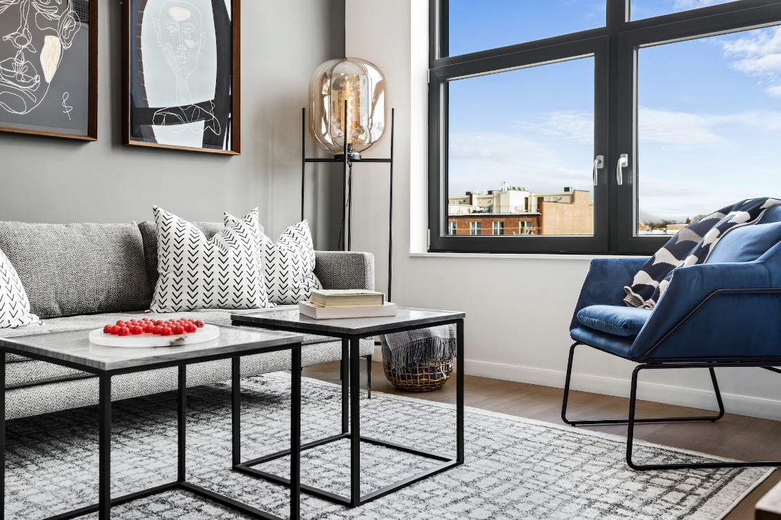 Modern apartment amenity at Logan Apartments in Logan Square Chicago with contemporary design